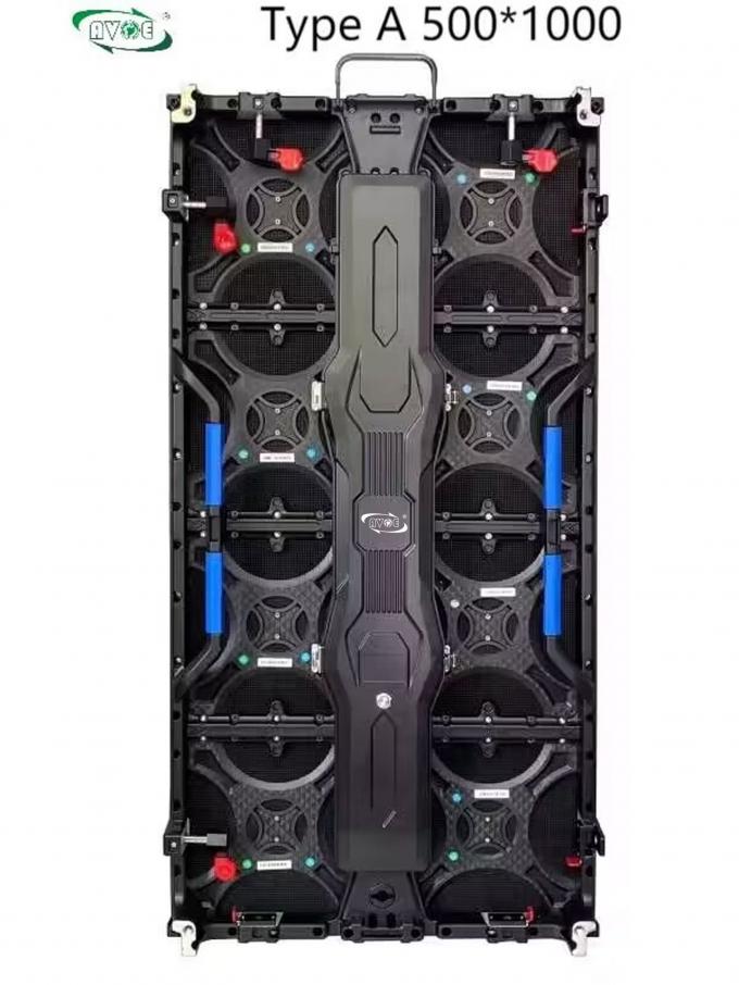 Type A Pro P3.91 Outdoor Rental LED Display Curve Cabinet 500x500 ...