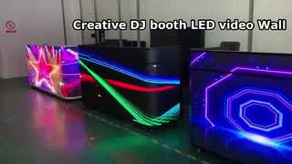Creative LED Video Wall DJ Booth Display