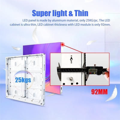 P5.7 Outdoor Fixed LED Display 25kg 960x960mm Aluminum Cabinet IP65