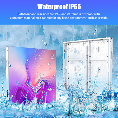 6500K LED Digital Signage Display P10 Waterproof Aluminum Cabinet 960x960 25kg