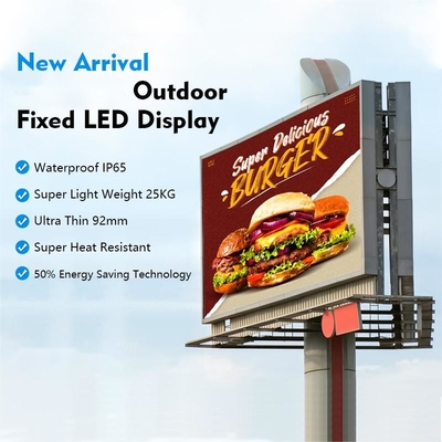 6500K LED Digital Signage Display P10 Waterproof Aluminum Cabinet 960x960 25kg