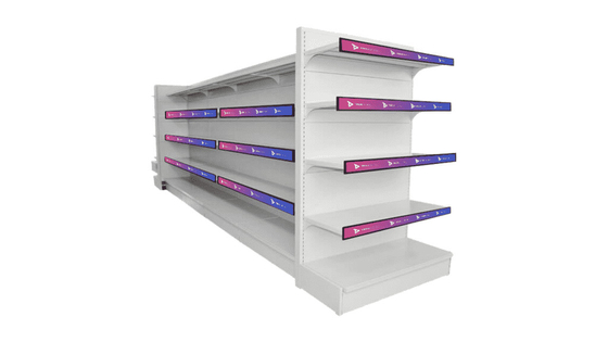 1.875mm Led Bar Bottle Display Shelves For Supermarket Retail Store