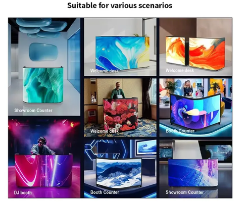 DJ Booth Front LED Video Desk with GOB LED Display Flight Case Pack P1.86 P2 P2.5