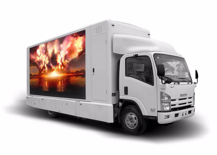 P10mm Movable Truck Mobile Led Display / Outdoor Mobile Led Screen Hire