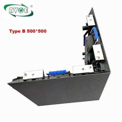 P2.604 4K Stage Rental LED Screen Type B Inner Outer Curve Lock System 90°