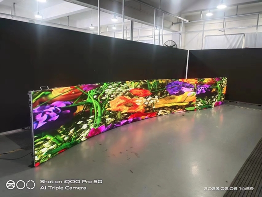 3.91mm 4K Outdoor Rental LED Display Curve Cabinet 500x500 500x1000mm