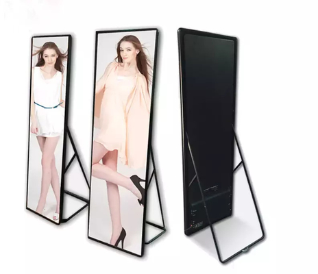 P2.5 LED Poster Display With AC110V/220V Input Voltage Size 640*1920mm 200W Energy Saving