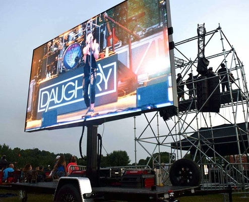 Die Casting Cabinet IP65 Stage Rental LED Screen 250x250mm 3840Hz 4K UHD