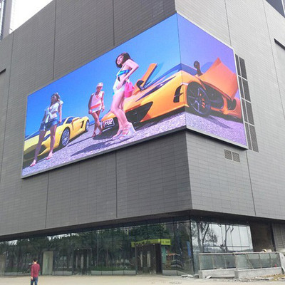 Dustproof P10 Outdoor LED large screen display 960*960mm Slim Cabinet For Facades Of Shopping Malls