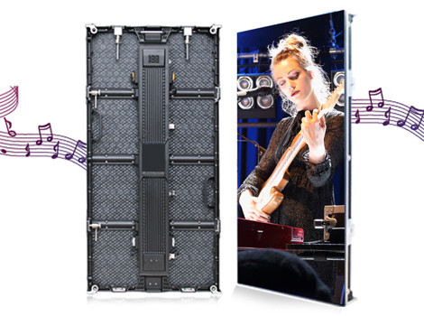 Energy Saving  P3.91 Outdoor Rental LED Display 3840Hz Super 4K Vertical Type Cabinet Splicing Structure