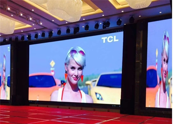 P4.81mm Ultra Thin Indoor Rental LED Display Support All Media Format IP31 Protection Level