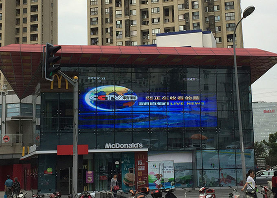 AVOE transparent video LED display For shopping mall windows brightness 4500cd/sqm