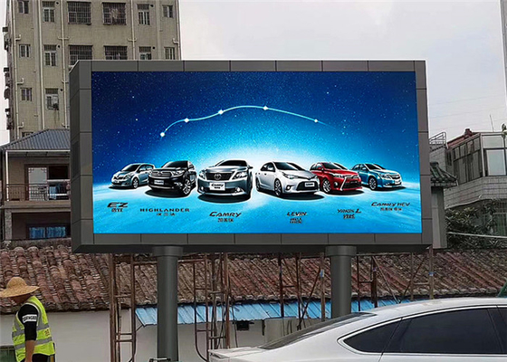 Energy Saving waterproof IP65 P10mm big Outdoor Advertising Screen For Train Station Easy Maintain