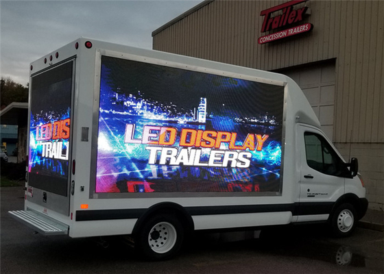 P10mm 1R1G1B Vehicle LED Display , Truck Mounted LED Screen Energy Saving