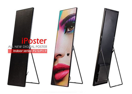 Cascade Connection LED Poster Display Base Style For Exhibitions Airports Stations