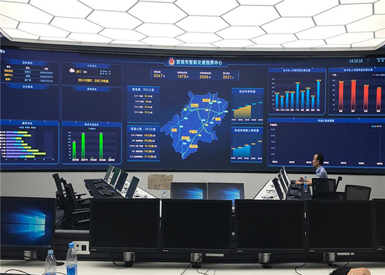 Control Rooms Large Led Display Board UHD P1.875 small pixel pitch LED display