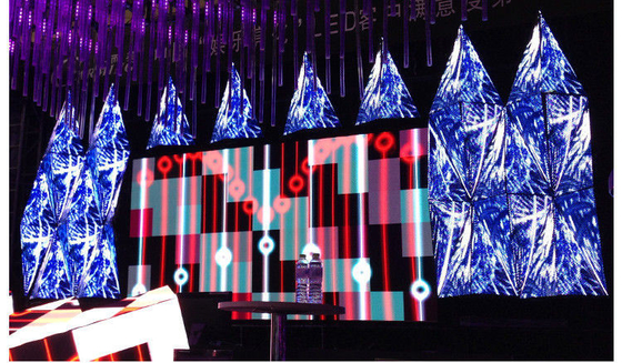 3D Effect Soft Creative LED Screen 100000 Hours Life Span Multiple Installation