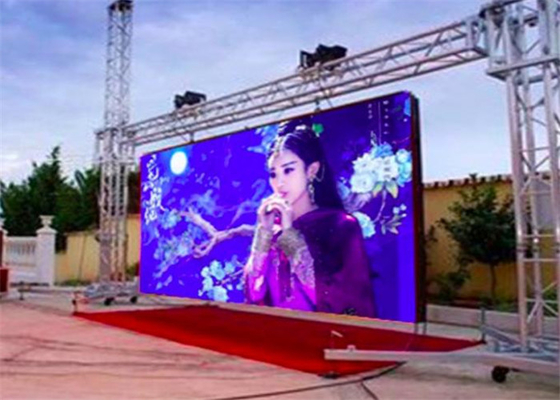 Full Color Led Backdrop Screen Rental P3.91 Square Led Display With Aluminum Frame
