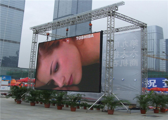 High Brightness 7000cd/sqm  P5.95 Outdoor Rental LED Display 2880Hz Refresh Rate 1/16 Scan